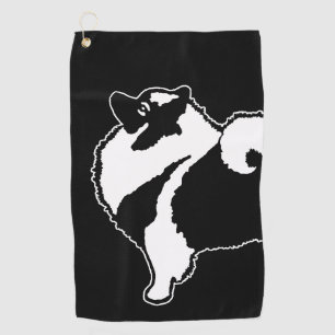 Keeshond Graphics  - Cute Original Dog Art Golf Towel