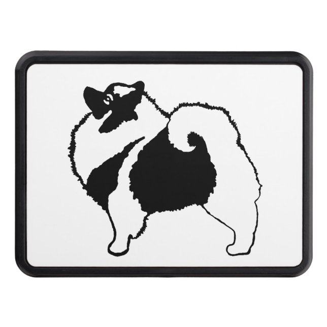 Keeshond Graphics  - Cute Original Dog Art Hitch Cover (Front)