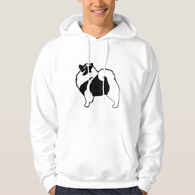 Keeshond Graphics  - Cute Original Dog Art Hoodie (Front)
