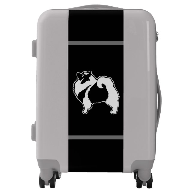 Keeshond Graphics  - Cute Original Dog Art Luggage (Front)