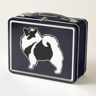 Keeshond Graphics - Cute Original Dog Art Metal Lunch Box