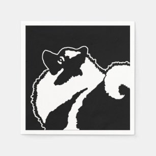 Keeshond Graphics - Cute Original Dog Art Napkins