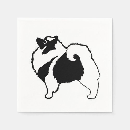 Keeshond Graphics  _ Cute Original Dog Art Napkins
