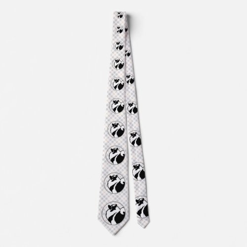 Keeshond Graphics  _ Cute Original Dog Art Neck Tie