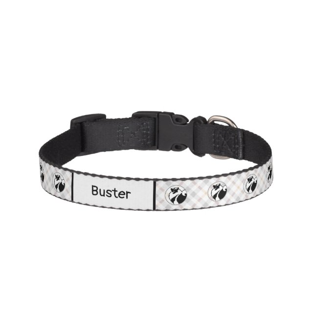 Keeshond Graphics  - Cute Original Dog Art Pet Collar (Front)