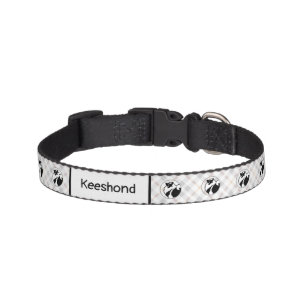 Keeshond Graphics - Cute Original Dog Art Pet Collar
