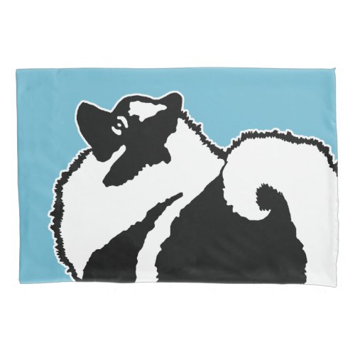 Keeshond Graphics  _ Cute Original Dog Art Pillow Case