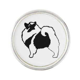 Keeshond Graphics  - Cute Original Dog Art Pin