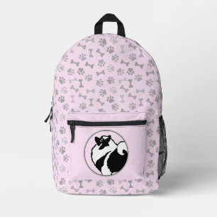 Keeshond Graphics  - Cute Original Dog Art Printed Backpack