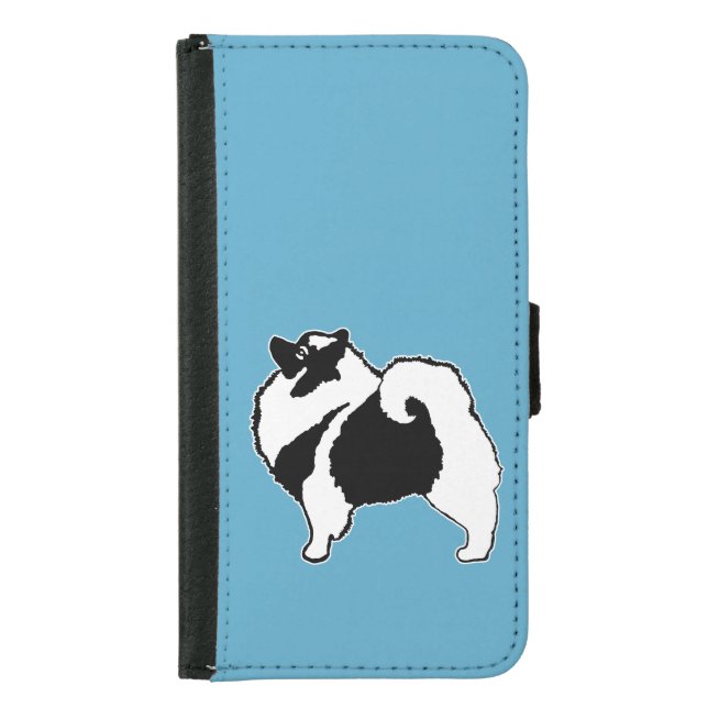 Keeshond Graphics  - Cute Original Dog Art Samsung Galaxy Wallet Case (Front)