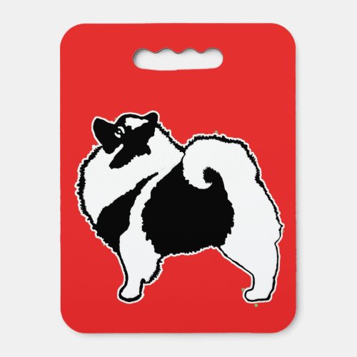 Keeshond Graphics  _ Cute Original Dog Art Seat Cushion