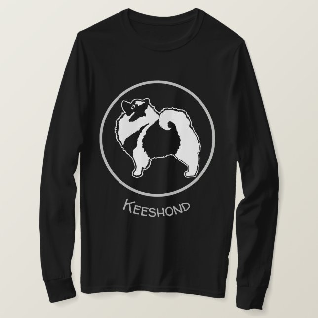 Keeshond Graphics  - Cute Original Dog Art T-Shirt (Design Front)