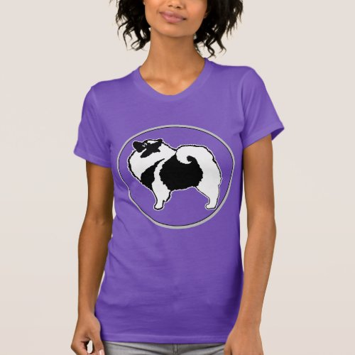 Keeshond Graphics  _ Cute Original Dog Art T_Shirt