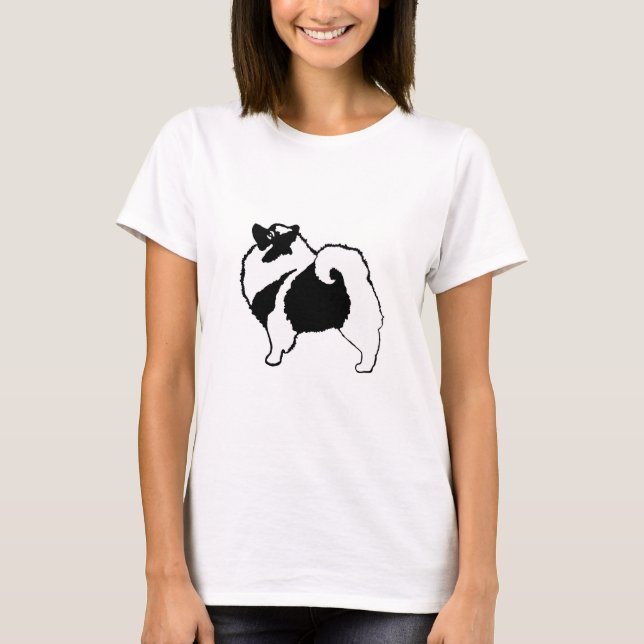 Keeshond Graphics  - Cute Original Dog Art T-Shirt (Front)