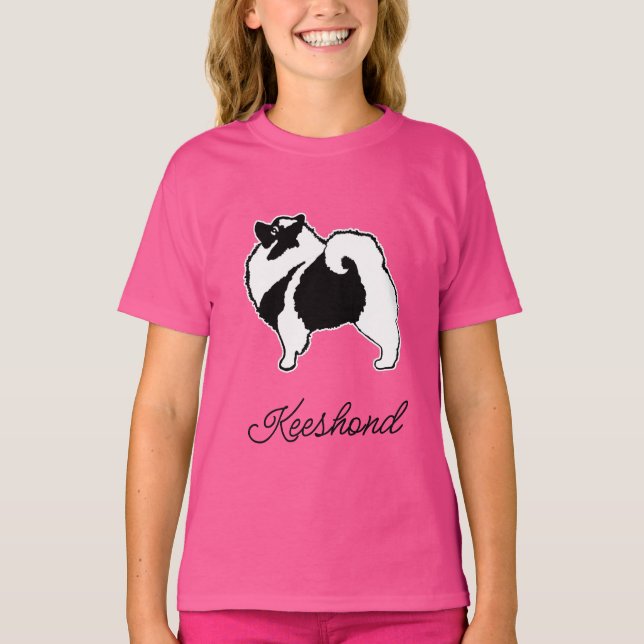 Keeshond Graphics  - Cute Original Dog Art T-Shirt (Front)