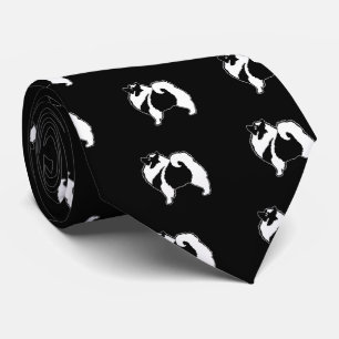 Keeshond Graphics - Cute Original Dog Art Tie