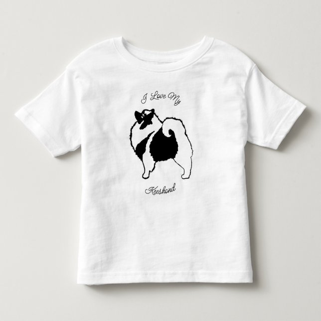 Keeshond Graphics  - Cute Original Dog Art Toddler T-shirt (Front)