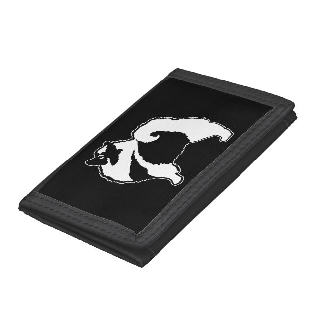 Keeshond Graphics  - Cute Original Dog Art Trifold Wallet (Bottom)