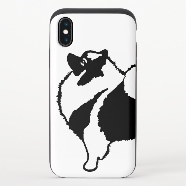 Keeshond Graphics  - Cute Original Dog Art Uncommon iPhone Case (Back)