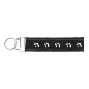 Keeshond Graphics - Cute Original Dog Art Wrist Keychain