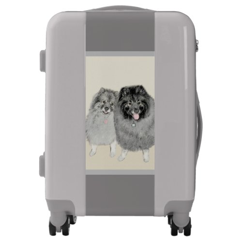 Keeshond Graphics Keeshond Mom and Son Luggage