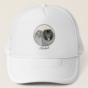 Keeshond Graphics Keeshond Mom and Son Trucker Hat