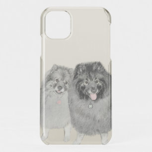 Keeshond Graphics Keeshond Mom and Son iPhone 11 Case