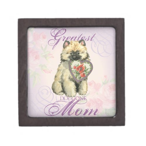 Keeshond Heart Mom Gift Box