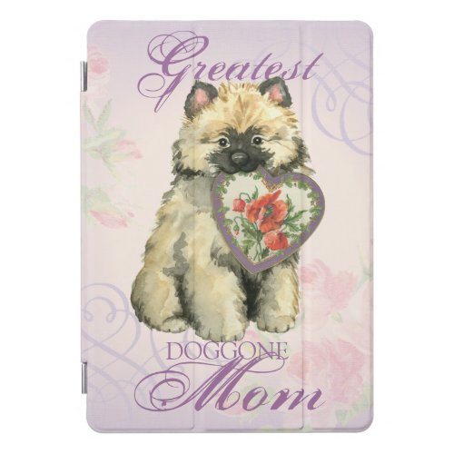 Keeshond Heart Mom iPad Pro Cover