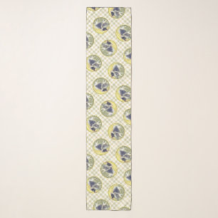 Keeshond in Aspen Painting Cute Original Dog Art Scarf