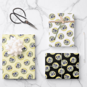 Keeshond in Aspen Painting Cute Original Dog Art Wrapping Paper Sheets