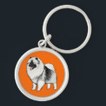 Keeshond Keychain<br><div class="desc"></div>