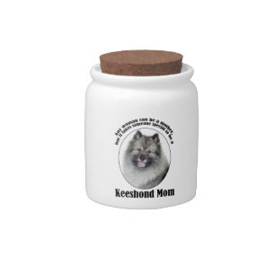 Keeshond Mom Candy Jar