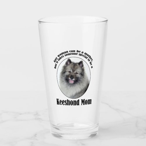 Keeshond Mom Glass