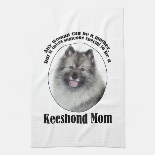 Keeshond Mom Kitchen Towel