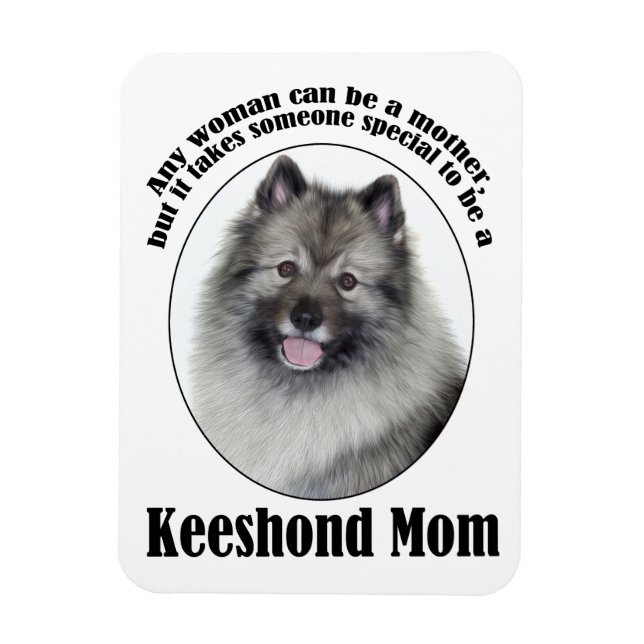 Keeshond Mom Magnet (Vertical)