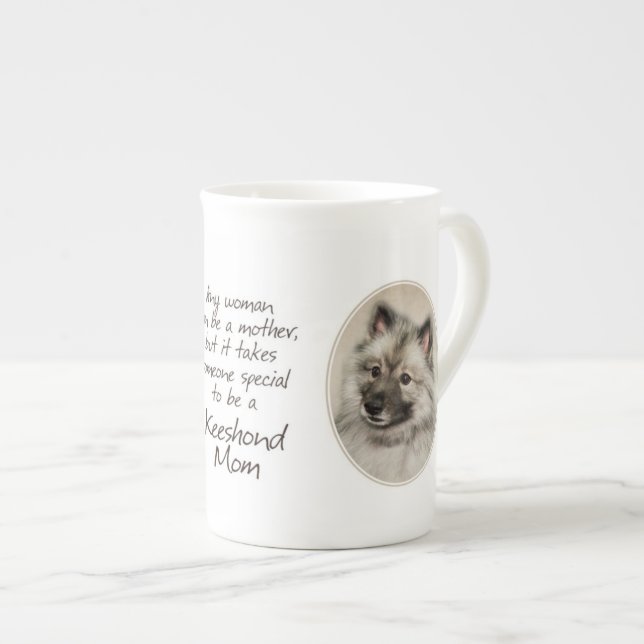 Keeshond Mom Mug (Front Right)