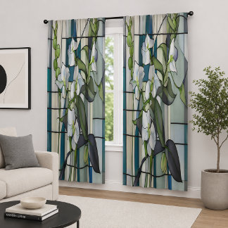 Keeshond Ninki Blackout Curtains