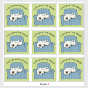 Keeshond Non-Sporting Breed Funny Keesie Dog Sticker