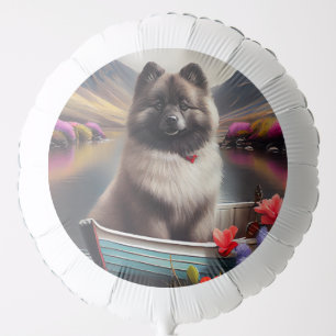 Keeshond on a Paddle: A Scenic Adventure Balloon