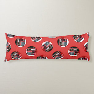 Keeshond Painting Christmas Old Red Truck Dog Art Body Pillow