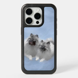 Keeshond Pair of Kees Painting Original Animal Art iPhone 15 Pro Case