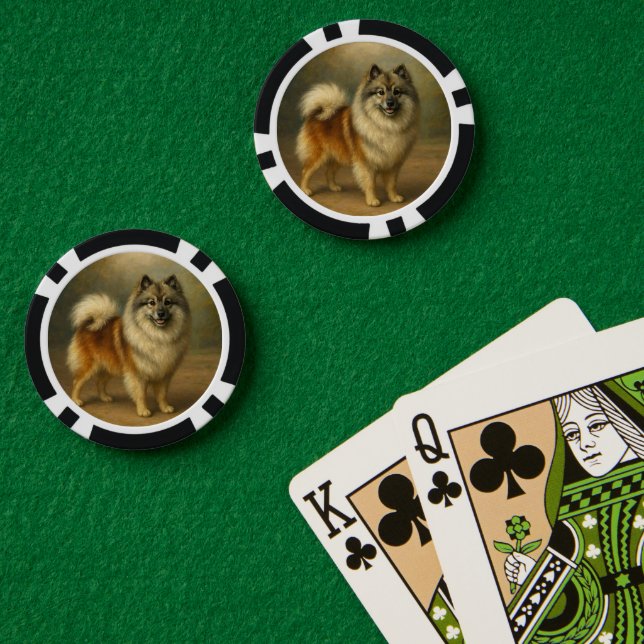 Keeshond Poker Chips (Poker Table (Double))