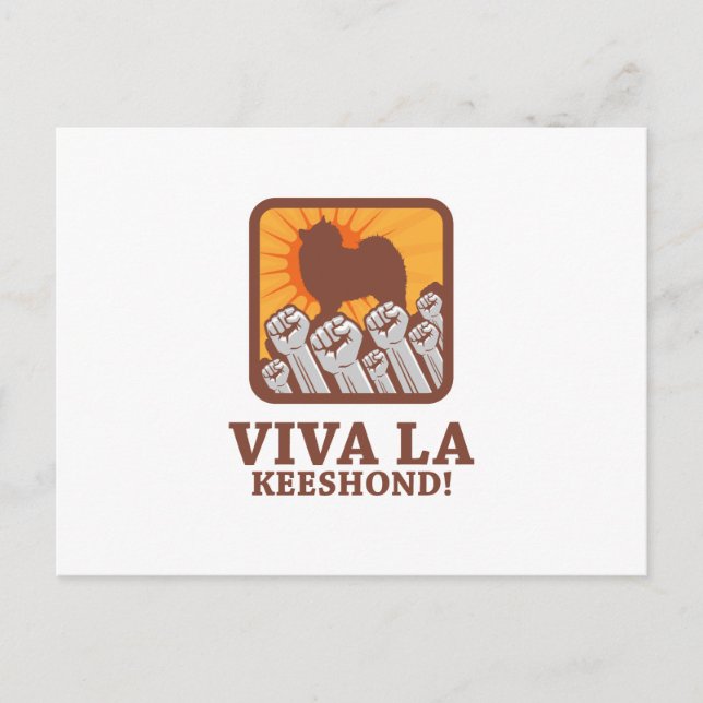 Keeshond Postcard (Front)