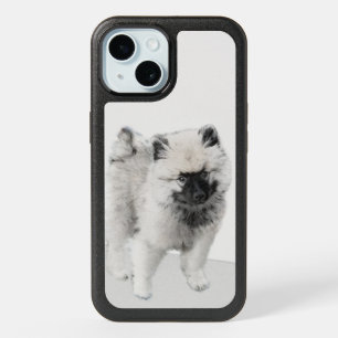 Keeshond Puppy Drawing - Cute Original Dog Art Ott iPhone 15 Case