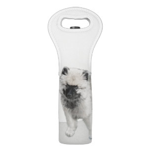 Keeshond Puppy Drawing - Cute Original Dog Art Wine Bag