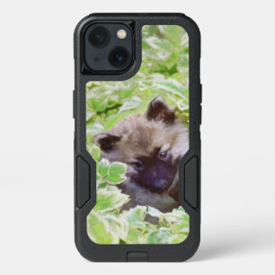Keeshond Puppy in the Garden Painting Original Art iPhone 13 Case