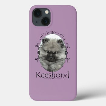 Keeshond Puppy Smartphone Case by ForLoveofDogs at Zazzle