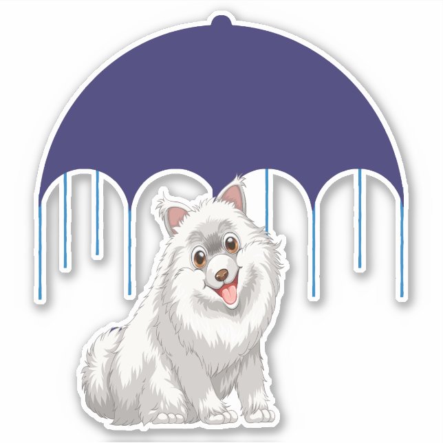 Keeshond Sticker (Front)