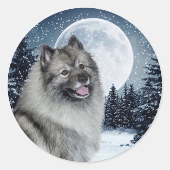 Keeshond Stickers by ForLoveofDogs at Zazzle